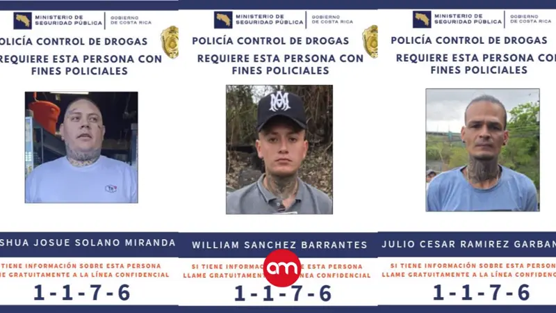 ¡Véalos! Estos peligrosos miembros de Los Gery están en fuga y son buscados por la PCD