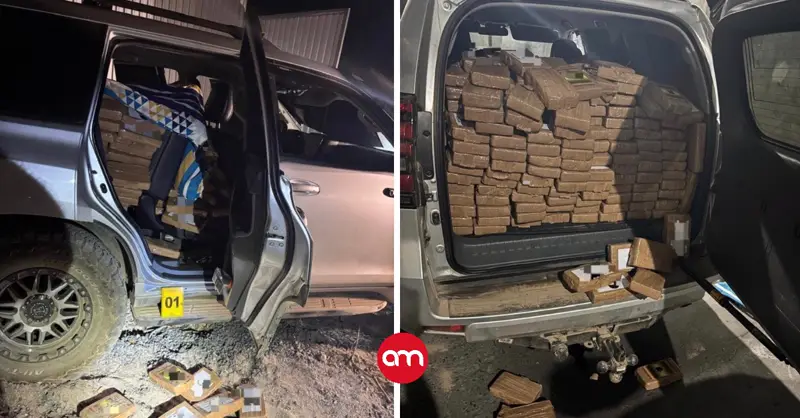 ¡Cantados! Llamada anónima delata cargamento de 740 kilos de coca