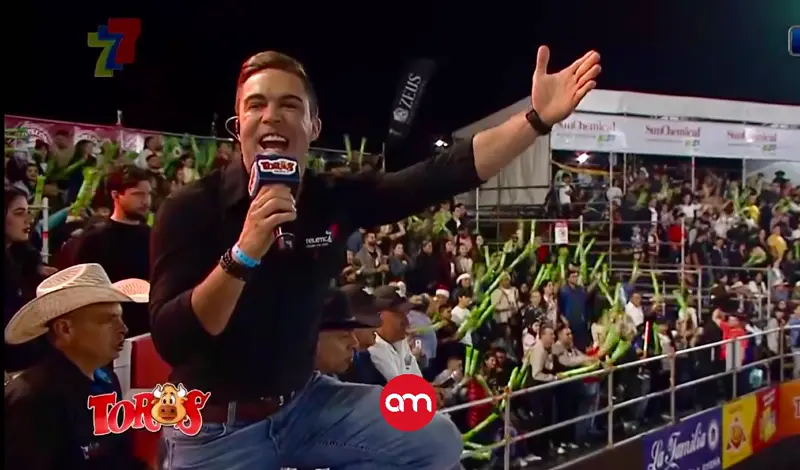 Ítalo Marenco debuta en Toros Teletica y vea cómo lo presenta Carlos Álvarez