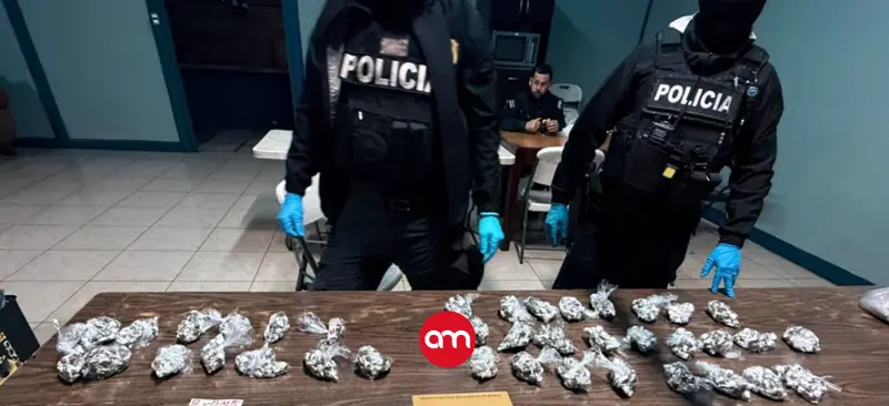 Siete hombres arrestados con más de 2 mil dosis de marihuana