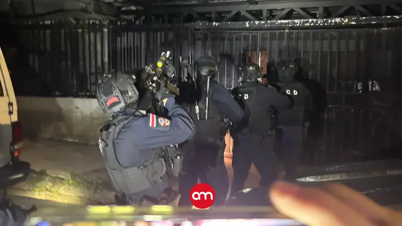 Golpe a una de las bandas más temidas de Cartago: PCD cae de madrugada y captura a cinco narcos