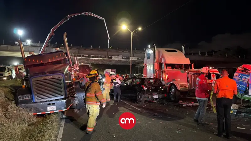 Video muestra cómo ocurrió el impactante choque múltiple en la General Cañas