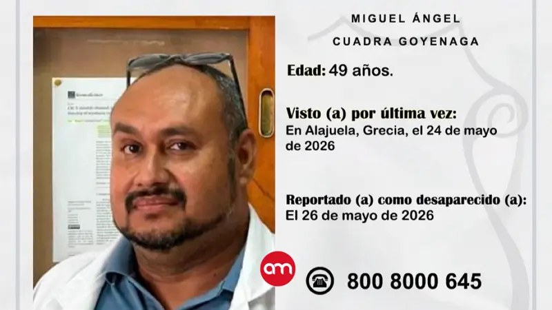 Misterioso: médico de la CCSS sale hacia su trabajo, choca y desaparece sin dejar rastro