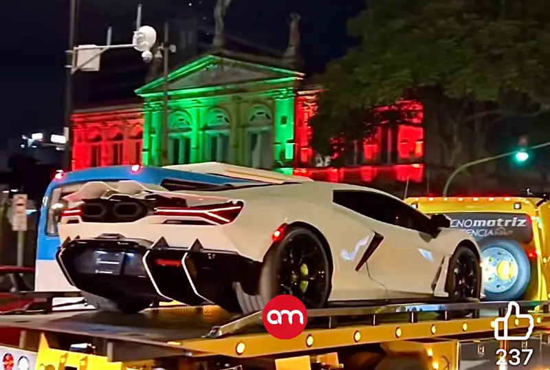 El primer Lamborghini Revuelto llegó a Costa Rica y se dejó ver en San José