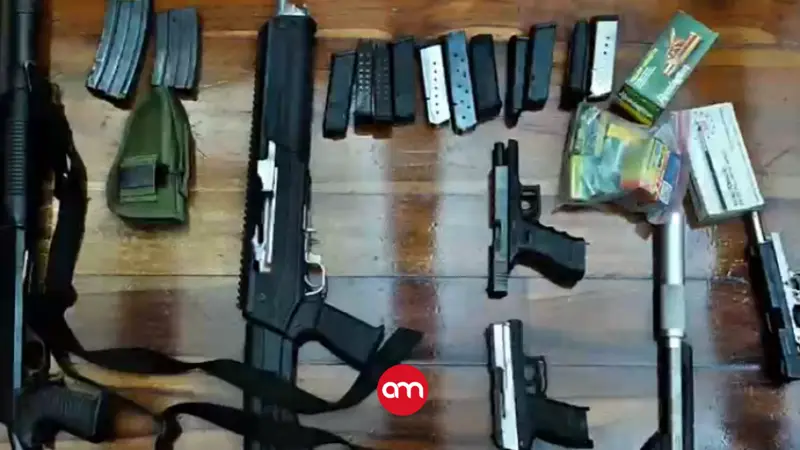 Caso de violencia intrafamiliar destapa un increíble caso: Hay decenas de armas decomisadas