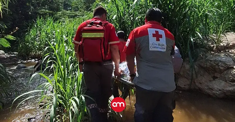 Cruz Roja rescata con vida a adulto mayor de 70 años: Vaqueano lo encontró en un río tras cuatro días desaparecido