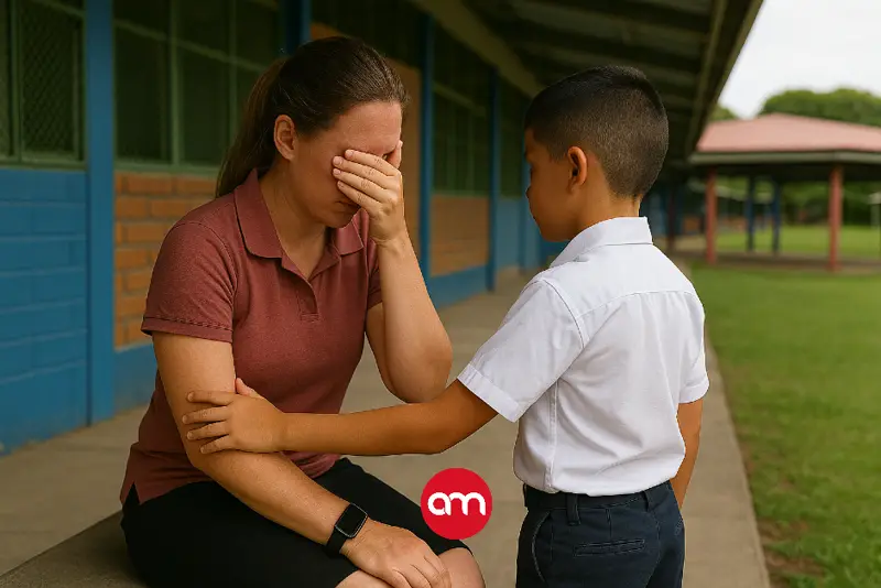 Niño logra que devuelvan carro robado a su maestra tras llamar a su papá
