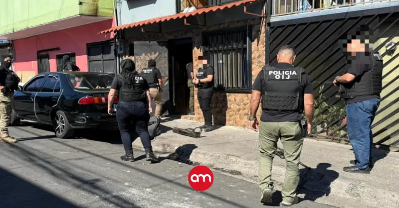 Nueve personas detenidas en operativo antidrogas del OIJ en barrios conflictivos de Hatillo