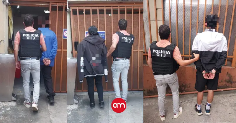 ¡Se les acabó la fiesta! Tres narcos en fuga son apresados por el OIJ