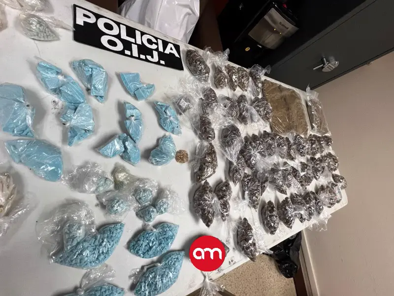 Golpe al narco en Cartago deja al descubierto la “droga azul” del Gordo Julio que marcaba su imperio