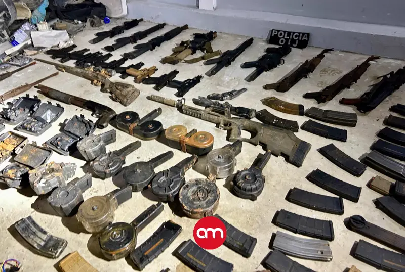 Limón bajo fuego: OIJ decomisa 32 armas de guerra y desmantela arsenal usado por violenta red criminal