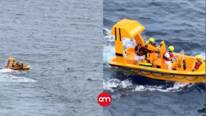 Padre se lanza desde cuarto piso de crucero Disney para rescatar a su hija en el mar