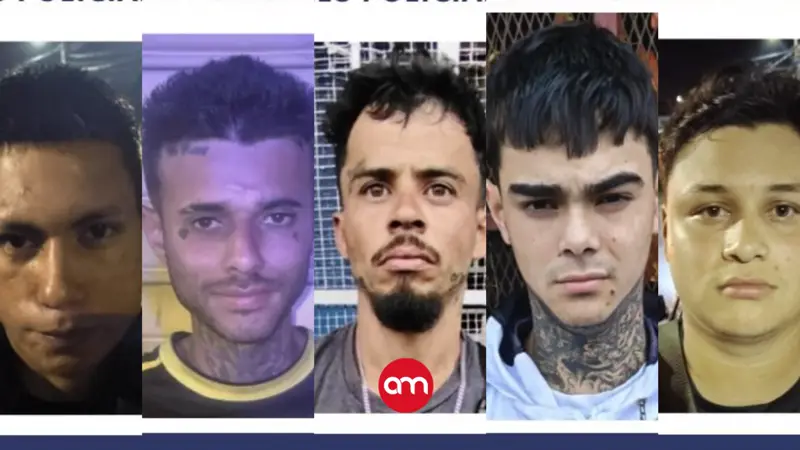 ¡Véalos! Estos cinco miembros de ''Los Maruja'' están en fuga y son buscados por las autoridades