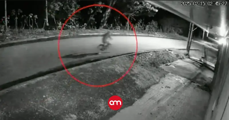 Video capta a sicario siguiendo a su víctima en bicicleta y huyendo después de asesinarla a balazos