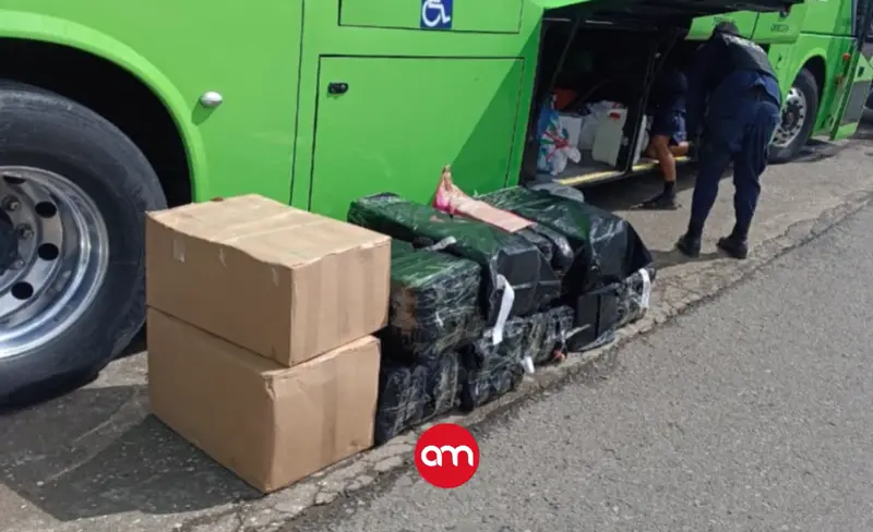 Decomisan más de 230 mil unidades de pólvora ilegal en un autobús