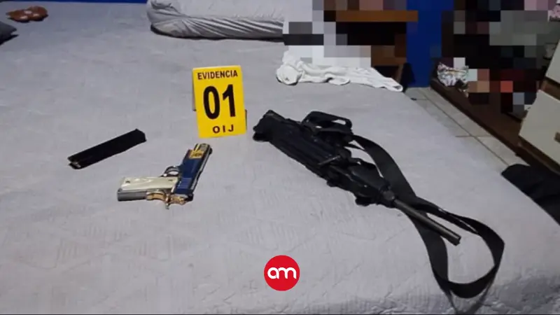 Del asalto al impresionante arsenal: OIJ descubre AK-47, AR-15, Uzi y más armas en allanamiento