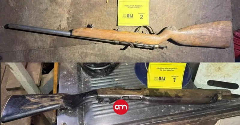 OIJ detiene a hombre por intentar matar a una pareja en San Ramón: le decomisan armas y municiones