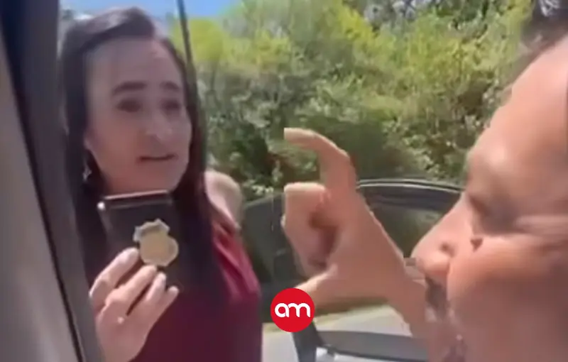 Se le va el control: agente del OIJ protagoniza tenso altercado en plena vía y queda grabada