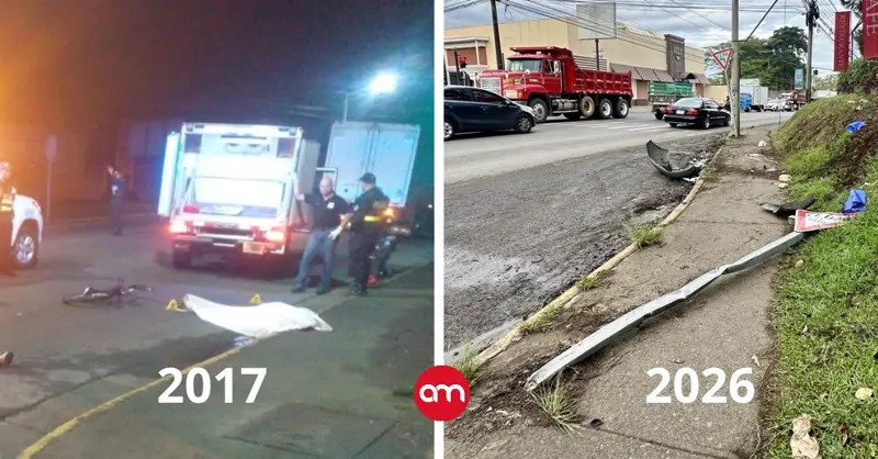 Destino cruel: madre sufrió mortal atropello a metros de donde su hijo también perdió la vida 9 años atrás en Cartago
