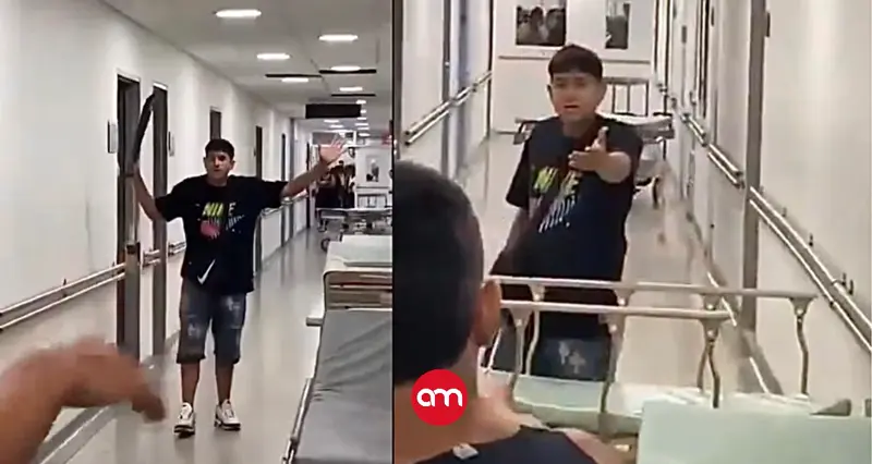 Joven irrumpe con machete en hospital y desata el pánico: pacientes y médicos vivieron minutos de terror