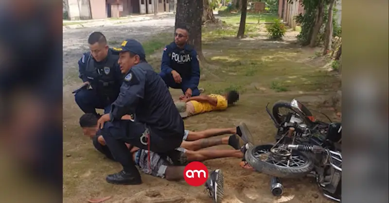 (Video) Tres gatilleros, uno menor de edad, detenidos por intentar matar dos hombres