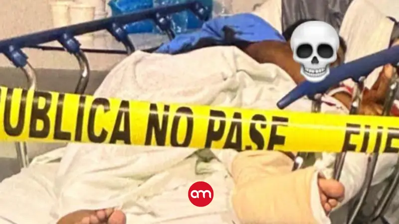 ¡Pánico en hospital! Sicarios llegan hasta la camilla de paciente y lo acribillan de múltiples disparos