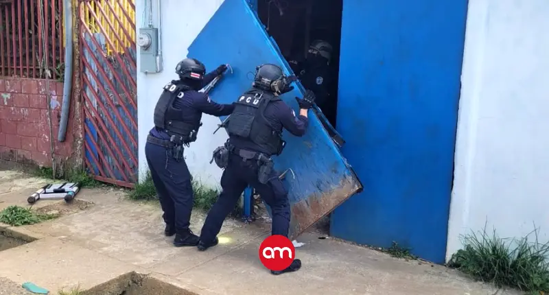 Policía antidrogas desmantela búnker narco en Paraíso y saca de operación a seis delincuentes