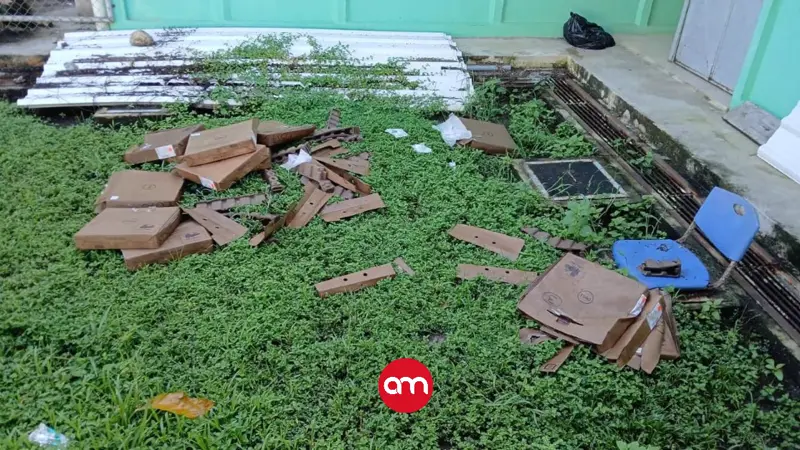 Ladrones desmantelan aula y dejan a niños sin computadoras nuevas