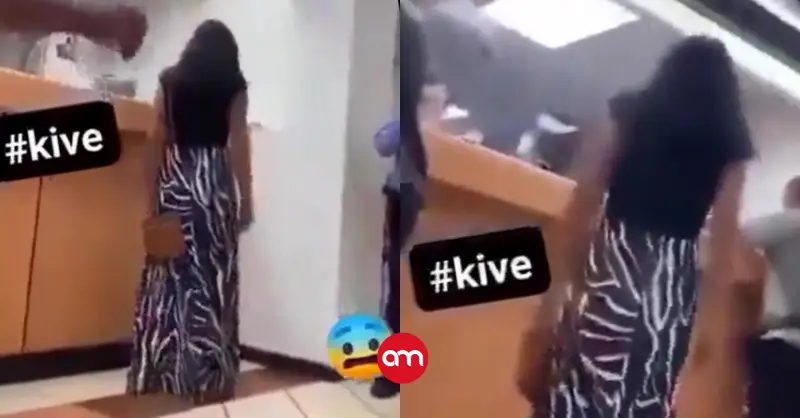 (Video) Mujer llega a banco asegurando ser la esposa de Jesús de Nazaret y exigiendo $70 mil dólares