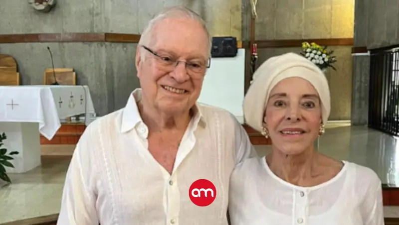 Entre lágrimas, el expresidente Miguel Ángel Rodríguez despidió a su esposa Lorena Clare