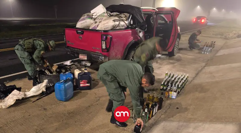 Intentó burlar a la policía con licor oculto como si fuera droga: más de mil botellas incautadas en Golfito