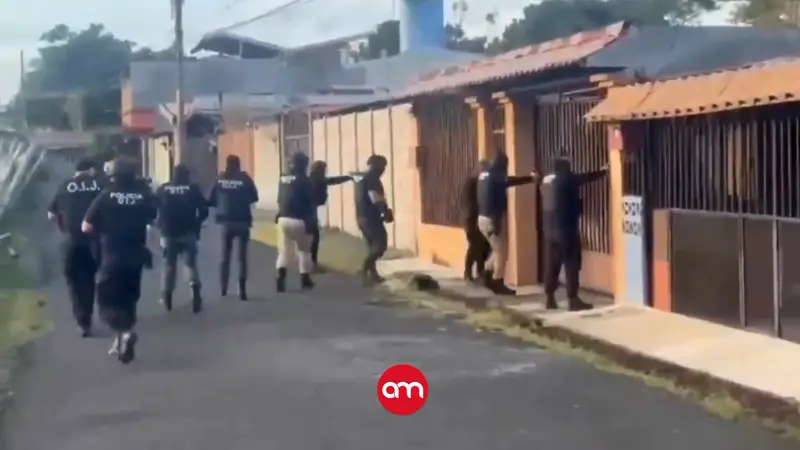 (Video) Así fue el allanamiento para capturar a hombre que amenazó de muerte a la presidente Laura Fernández