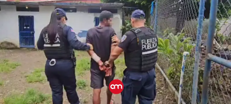Habitante de calle con múltiples antecedentes, detenido por amenazar de muerte a policías en Upala