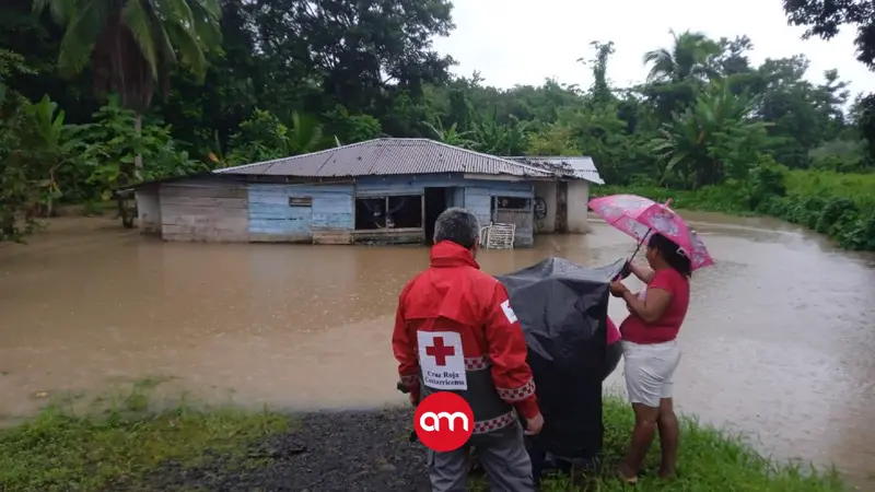 Lluvias de este martes causan estragos: Más de 80 emergencias registradas en diversas partes del país