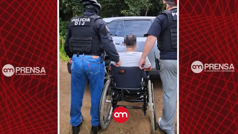 OIJ detiene a hombre en silla de ruedas como sospechoso de vender cocaína