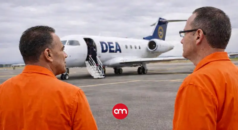 Celso y Pecho Rata a un paso del avión de la DEA con destino a EE.UU.