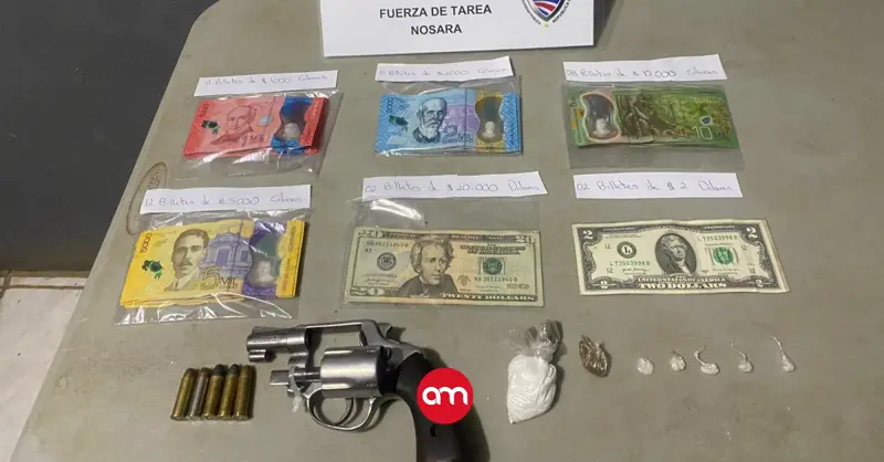 Capturan hombre en playa guanacasteca con drogas, arma y dinero tras persecución policial