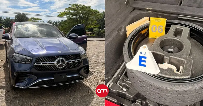En un super carro de lujo, narcos movilizaban cargamento de coca y dinero