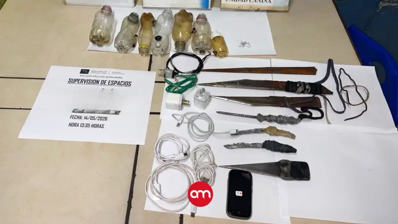 Más de 400 armas, 84 litros de alcohol y kilos de droga sacados de las cárceles en tan solo 10 días