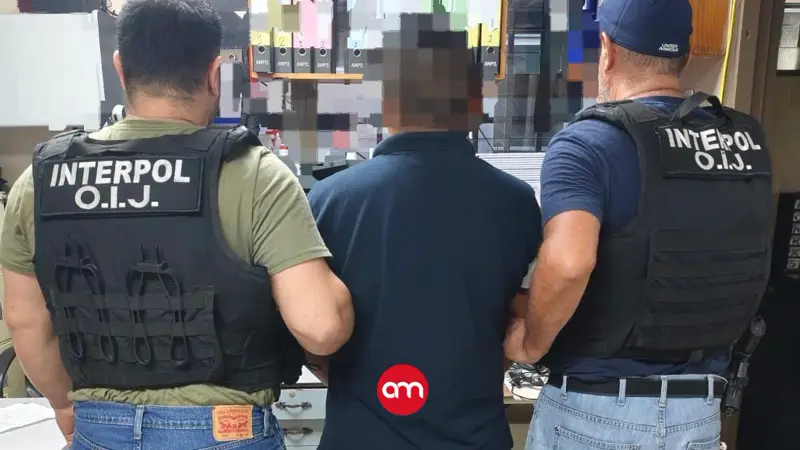 Interpol Costa Rica captura en Paso Canoas a hombre para ser extraditado a Panamá por narcotráfico