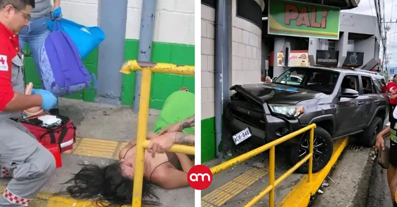 Chofer de 4x4 se queda dormido y atropella a una mujer y niña de 10 años en un Palí