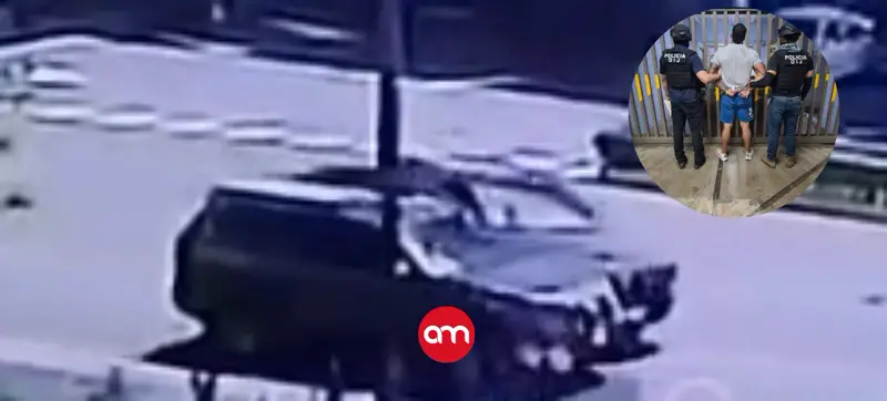 Video revela cómo agentes armados chocaron, rodearon y arrestaron a extraditable en Cartago