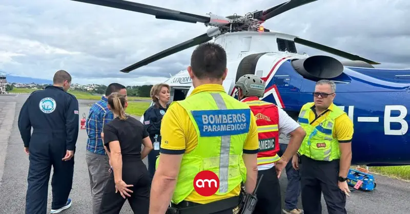 Bebé de dos meses grave tras fuerte golpe en la cabeza: Bomberos la trasladarán en helicóptero al Hospital de Niños