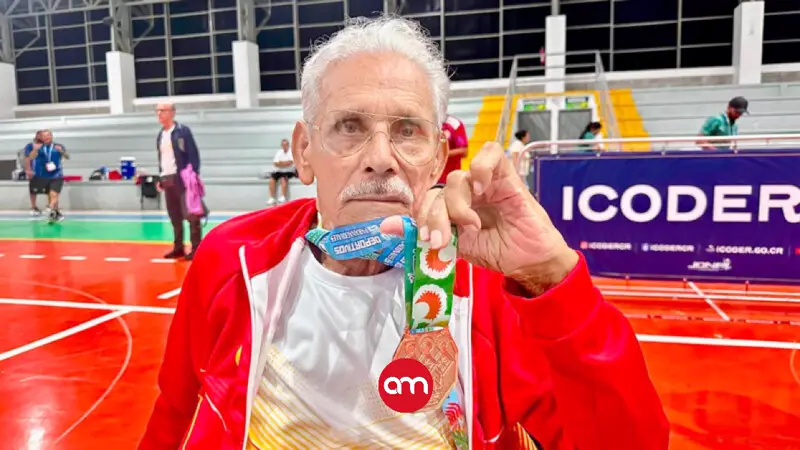 A sus 80 años, don Gilberto conquista una medalla y se roba el corazón de Costa Rica