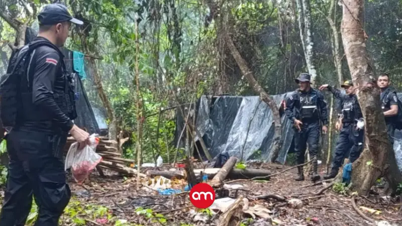 Golpe a la minería ilegal en Crucitas: Fuerza Pública destruye 50 campamentos clandestinos
