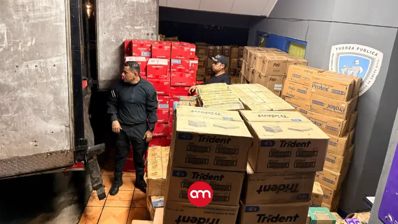 Fuerza Pública decomisa cargamento de mercadería que sería de contrabando en Guanacaste