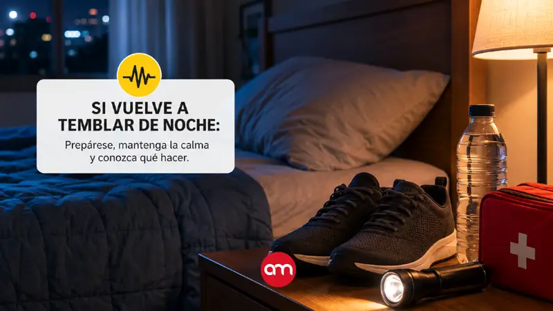 ¿Qué hacer si vuelve a temblar de noche? Estas recomendaciones pueden ayudarle a reaccionar