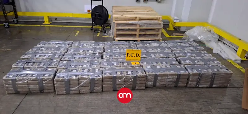 Costa Rica evita que cargamento de droga enviado desde Colombia llegara a Alemania