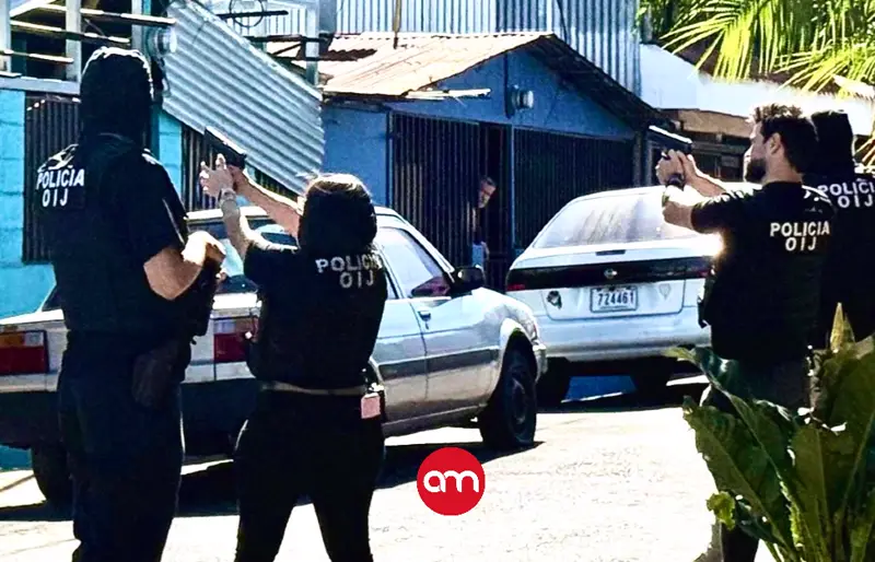 Golpe sorpresa al amanecer: OIJ irrumpe en barrios calientes y destapa red narco