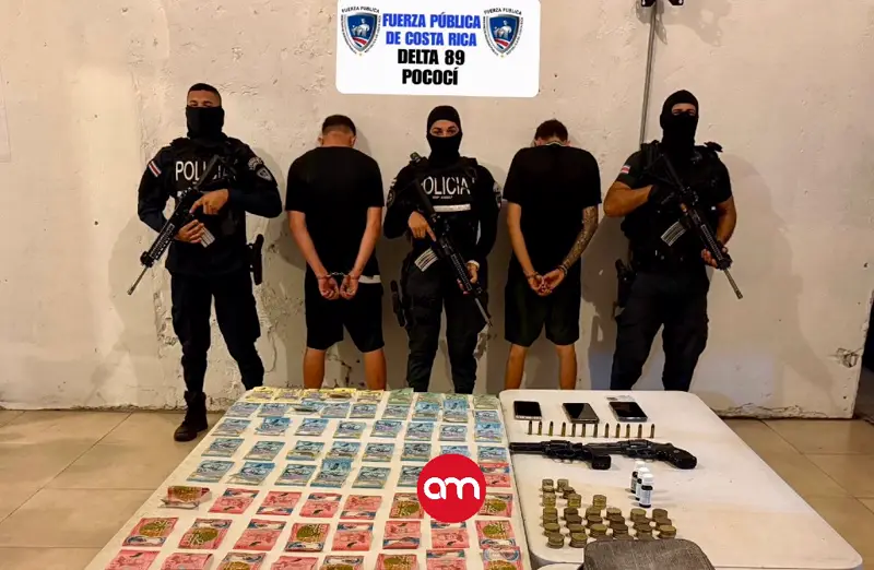 Golpe al narco en Guápiles: Policía desmantela búnker ligado a la banda de “El Diablo”